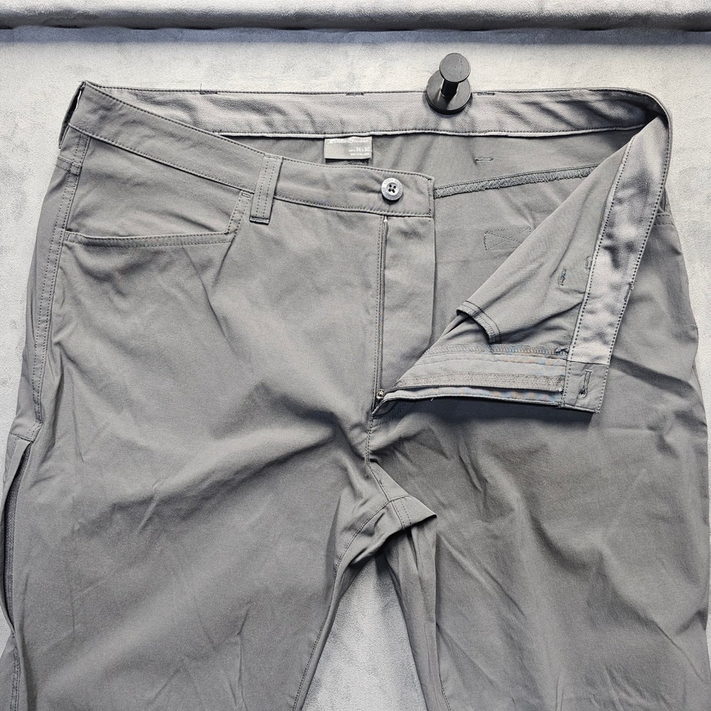 Eddie Bauer Men's 36x30 Gray Performance Hiking Pants Articulated Knee C3053077